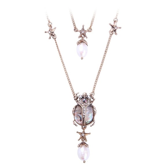 DOUBLE-WRAP BEETLE NECKLACE - Picture 3 of 8